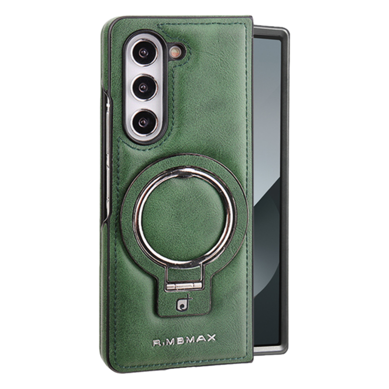 AIRKAS Samsung Z Fold Eco-Leather Case Business Casual Magnetic 360 Stand Protective Cover LEKCASE