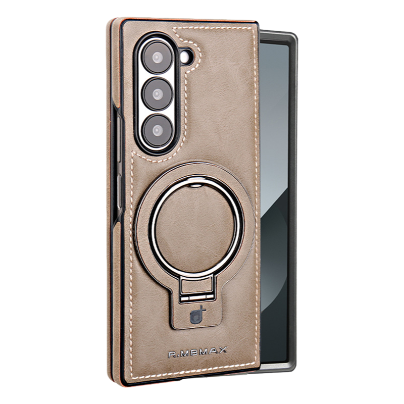 AIRKAS Samsung Z Fold Eco-Leather Case Business Casual Magnetic 360 Stand Protective Cover LEKCASE