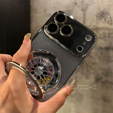 LEKCASE iPhone 17 Series Magnetic Cooling Case | 360° Rotating Stand & Shockproof Protection LEKCASE