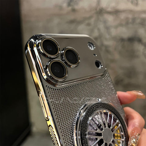 LEKCASE iPhone 17 Series Magnetic Cooling Case | 360° Rotating Stand & Shockproof Protection LEKCASE