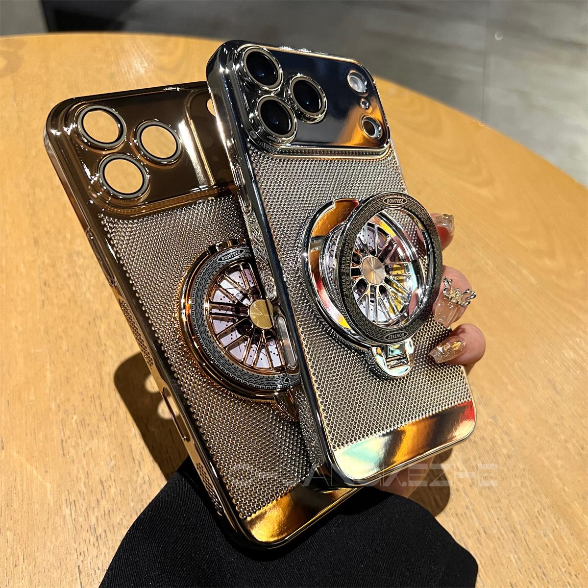 LEKCASE iPhone 17 Series Magnetic Cooling Case | 360° Rotating Stand & Shockproof Protection LEKCASE