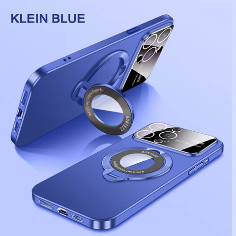 Large window phone case leak label magnetic bracket for iPhone 15promax case 