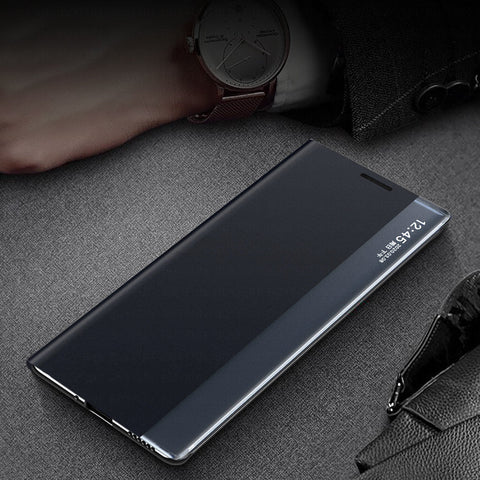 For Samsung Galaxy S25 Series Smart View Flip Leather Case