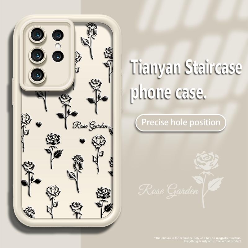 Fashionable rose-print phone case LEKCASE
