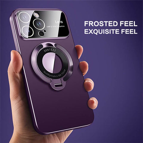 Large window phone case leak label magnetic bracket for iPhone 15promax case 