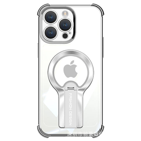 Invisible Bracket Magnetic Electroplating Mobile Phone Case