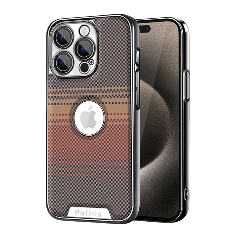 Kevlar Textured Magnetic Phone Case With Full Lens Coverage
