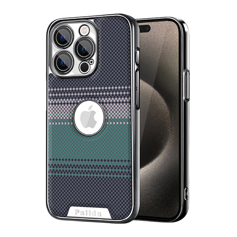 Kevlar Textured Magnetic Phone Case With Full Lens Coverage