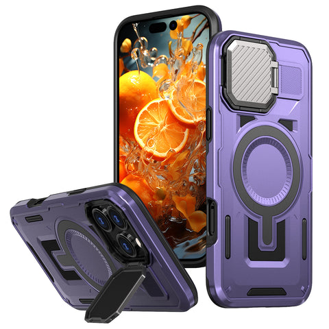 Magnetic Lens Bracket With Armor And Anti-fall Cover
