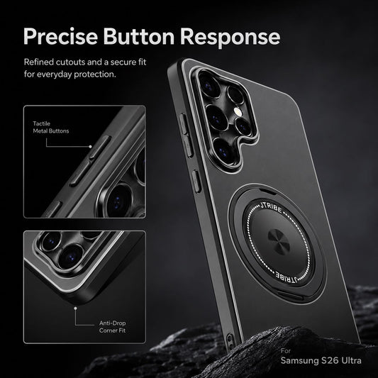 Samsung S26 Ultra Rotating Stand Magnetic Wireless Charging Phone Case LEKCASE