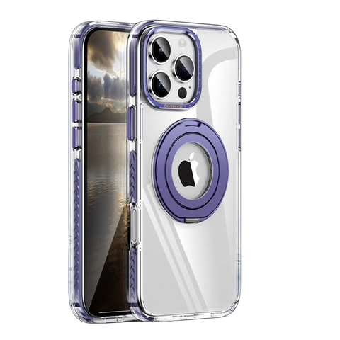 Two-color transparent magnetic rotating bracket first shell