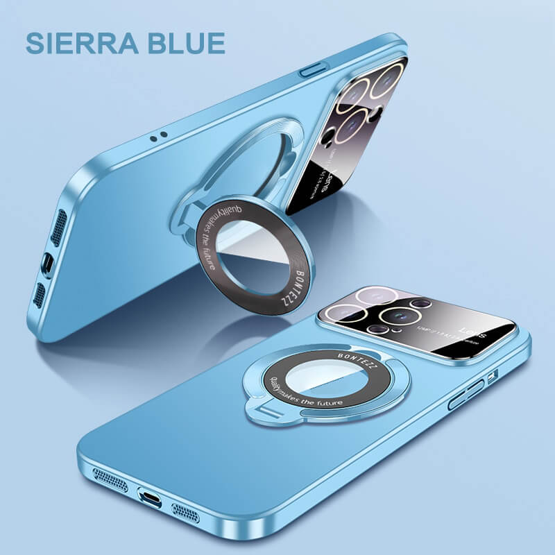 Large window phone case leak label magnetic bracket for iPhone 15promax case 