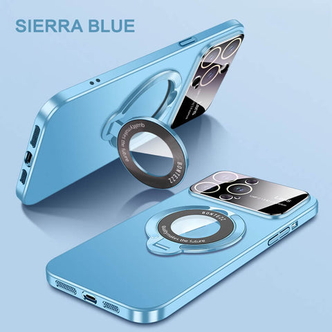 Large window phone case leak label magnetic bracket for iPhone 15promax case 