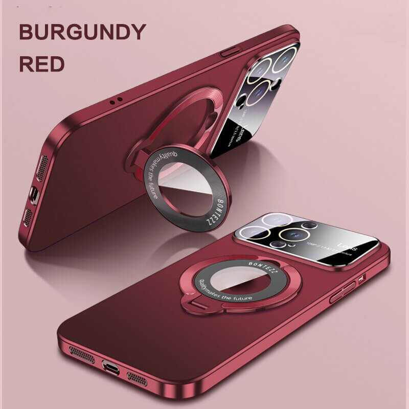 Large window phone case leak label magnetic bracket for iPhone 15promax case 