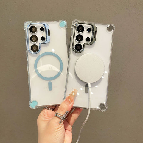 LEKCASE | Four-corner Airbag Magnetic Mobile Phone Case With Lens Holder