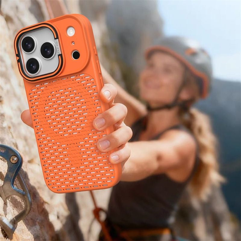 iPhone Magnetic Cooling Case with Hidden Camera Stand LEKCASE