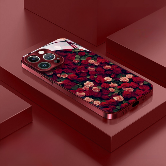 Full Screen Rose Lanyard Mobile Phone Case LEKCASE