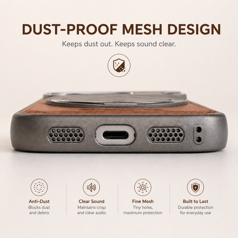iPhone Semi-Enclosed Magnetic Phone Case with Rotating Stand LEKCASE