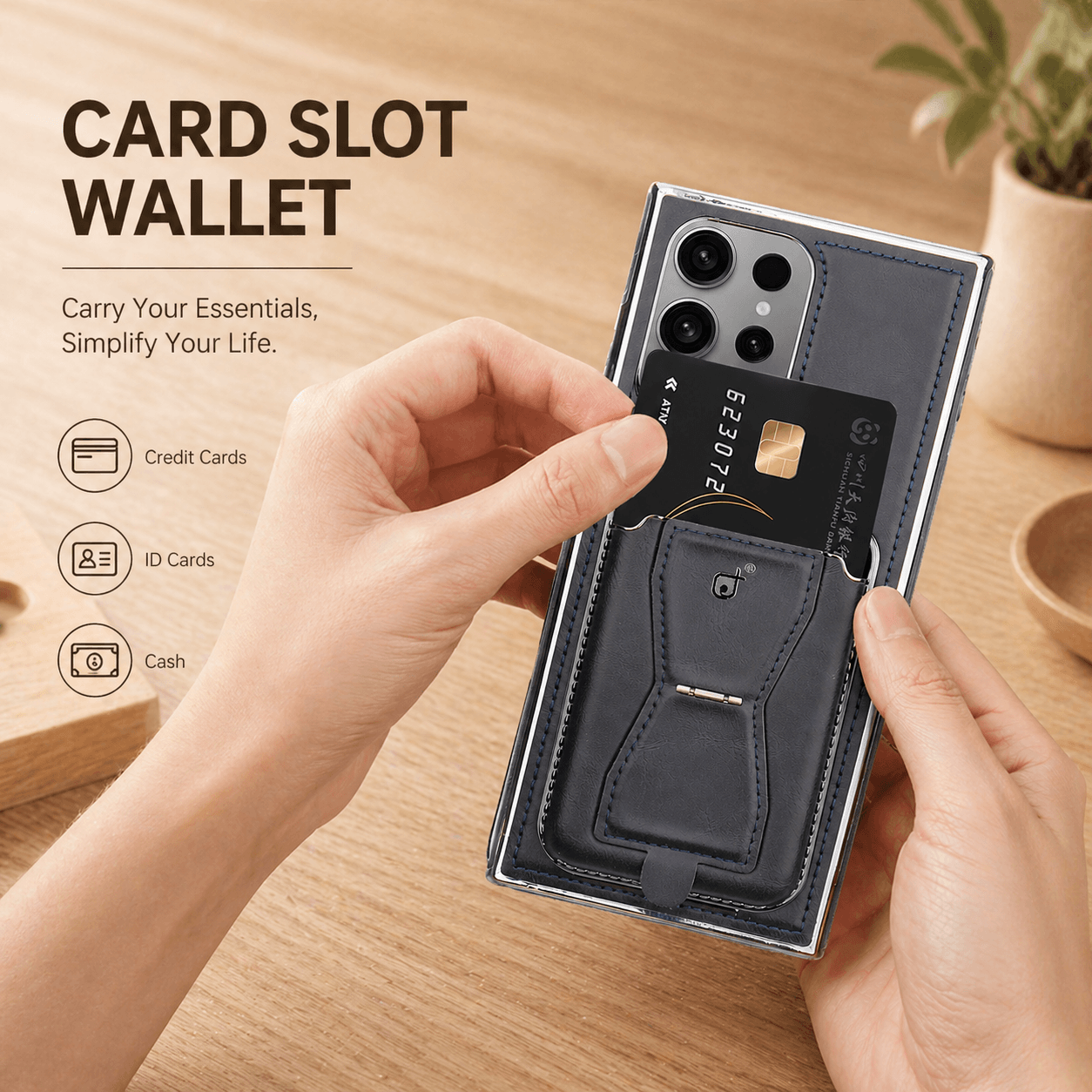 Samsung Card Holder Magnetic 3-in-1 Phone Case LEKCASE