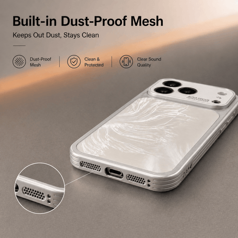 Aurora Foxtail Phone Case with CD-Patterned Texture LEKCASE
