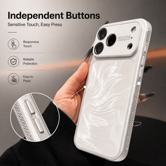 Aurora Foxtail Phone Case with CD-Patterned Texture LEKCASE