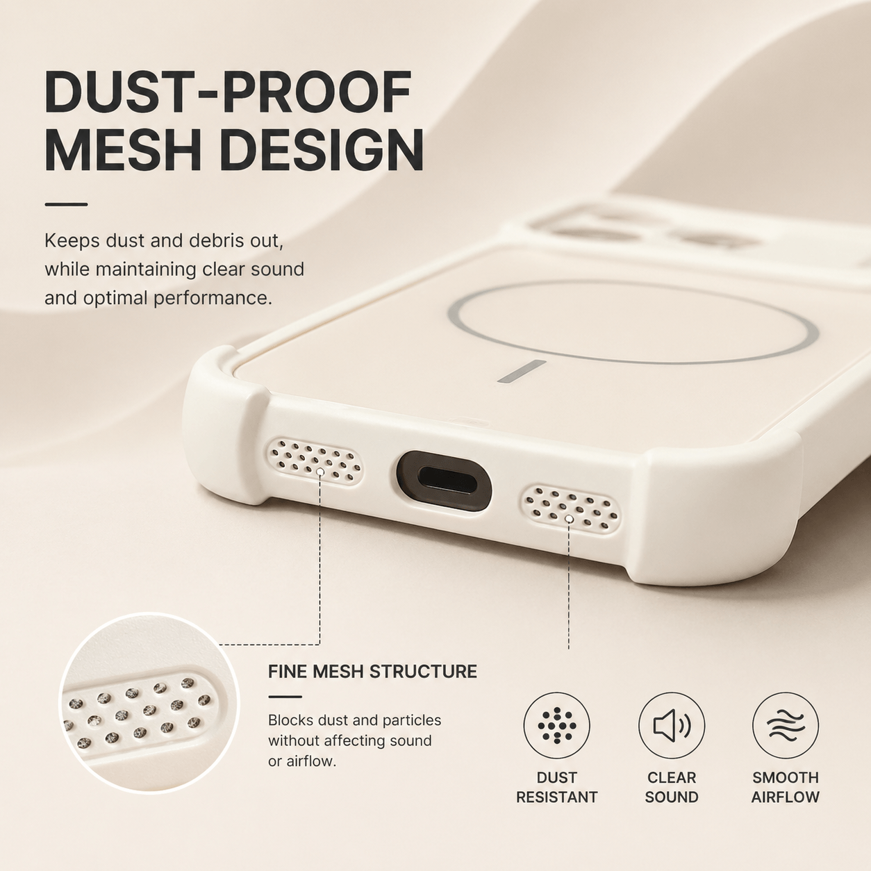 Silicone Phone Case with Built-in Glass Lens Protection LEKCASE