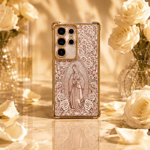 Our Lady of Guadalupe & Rose-Themed Phone Case for Samsung Galaxy S26/S25/S24/S23 Series LEKCASE