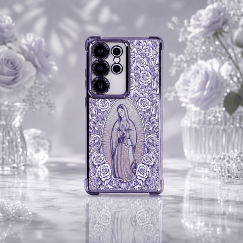 Our Lady of Guadalupe & Rose-Themed Phone Case for Samsung Galaxy S26/S25/S24/S23 Series LEKCASE
