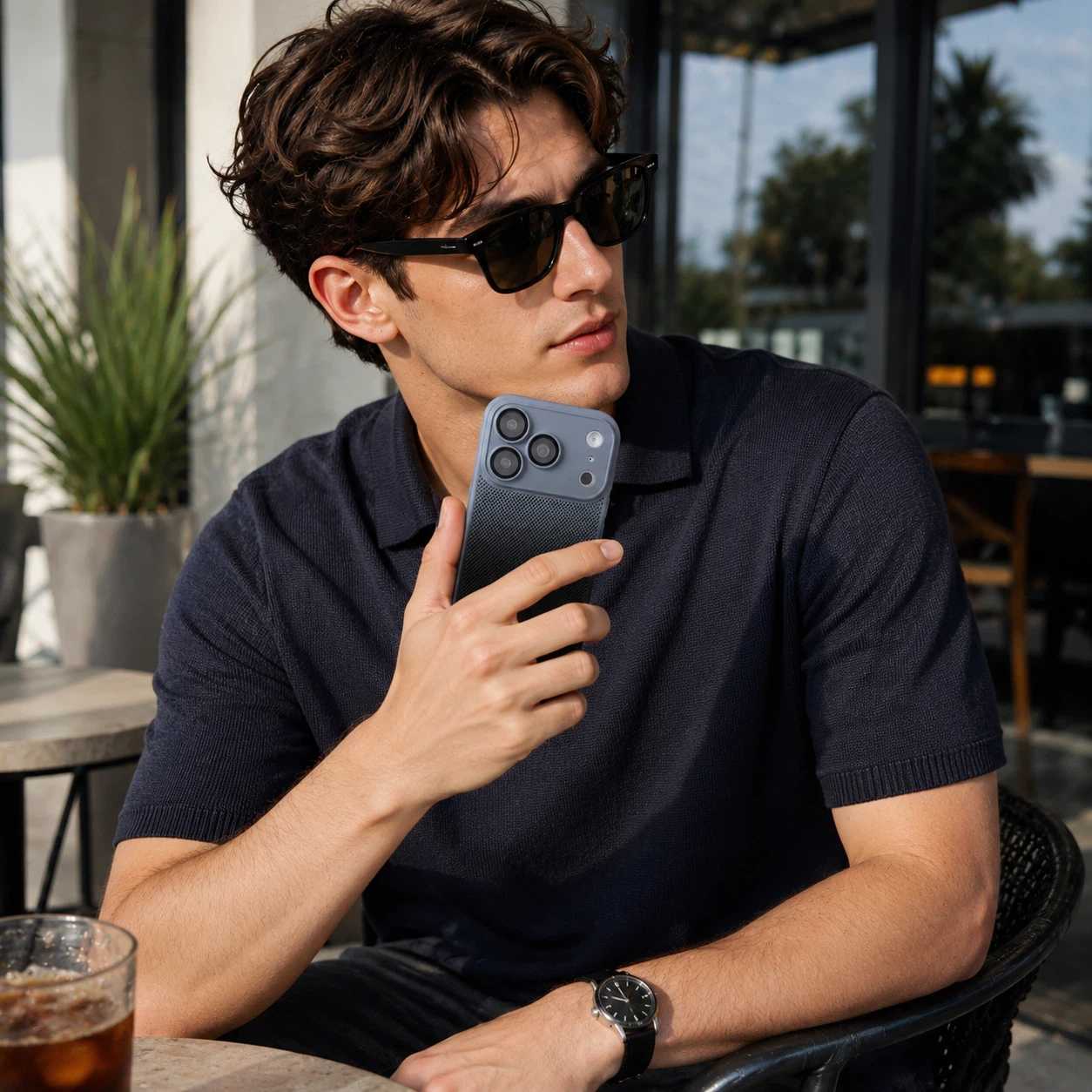 Gradient Matte Phone Case with Heat Dissipation LEKCASE