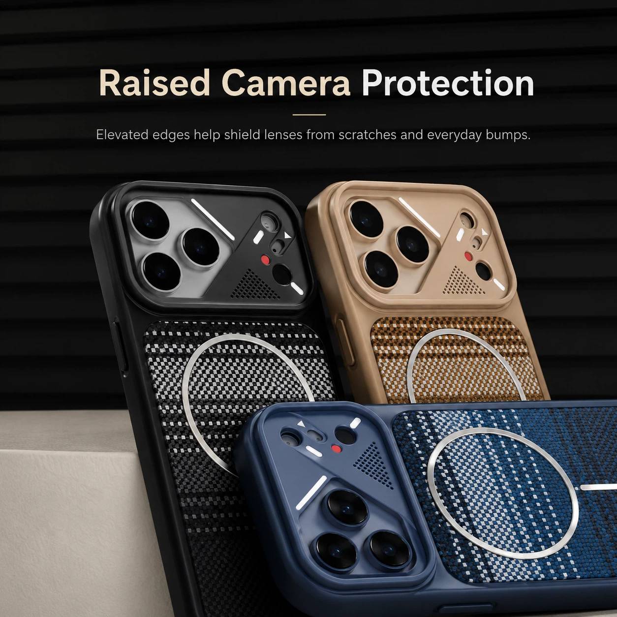 Kevlar-Patterned Magnetic Phone Case LEKCASE
