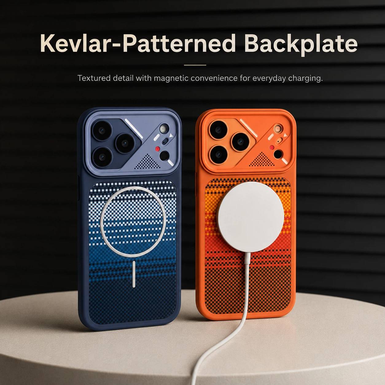 Kevlar-Patterned Magnetic Phone Case LEKCASE