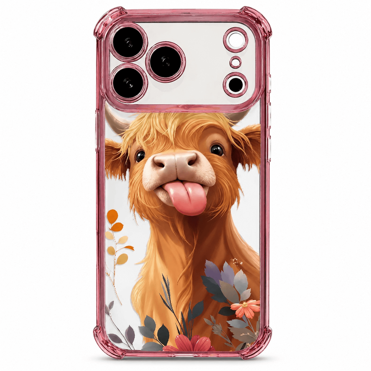 Fluffy Cow-Print Anti-Drop Phone Case with Reinforced Corners LEKCASE