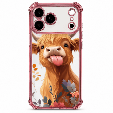 Fluffy Cow-Print Anti-Drop Phone Case with Reinforced Corners LEKCASE
