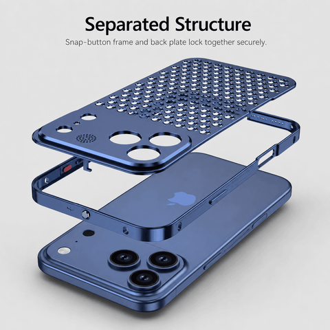 Snap-Button Aromatherapy Cooling Phone Case LEKCASE