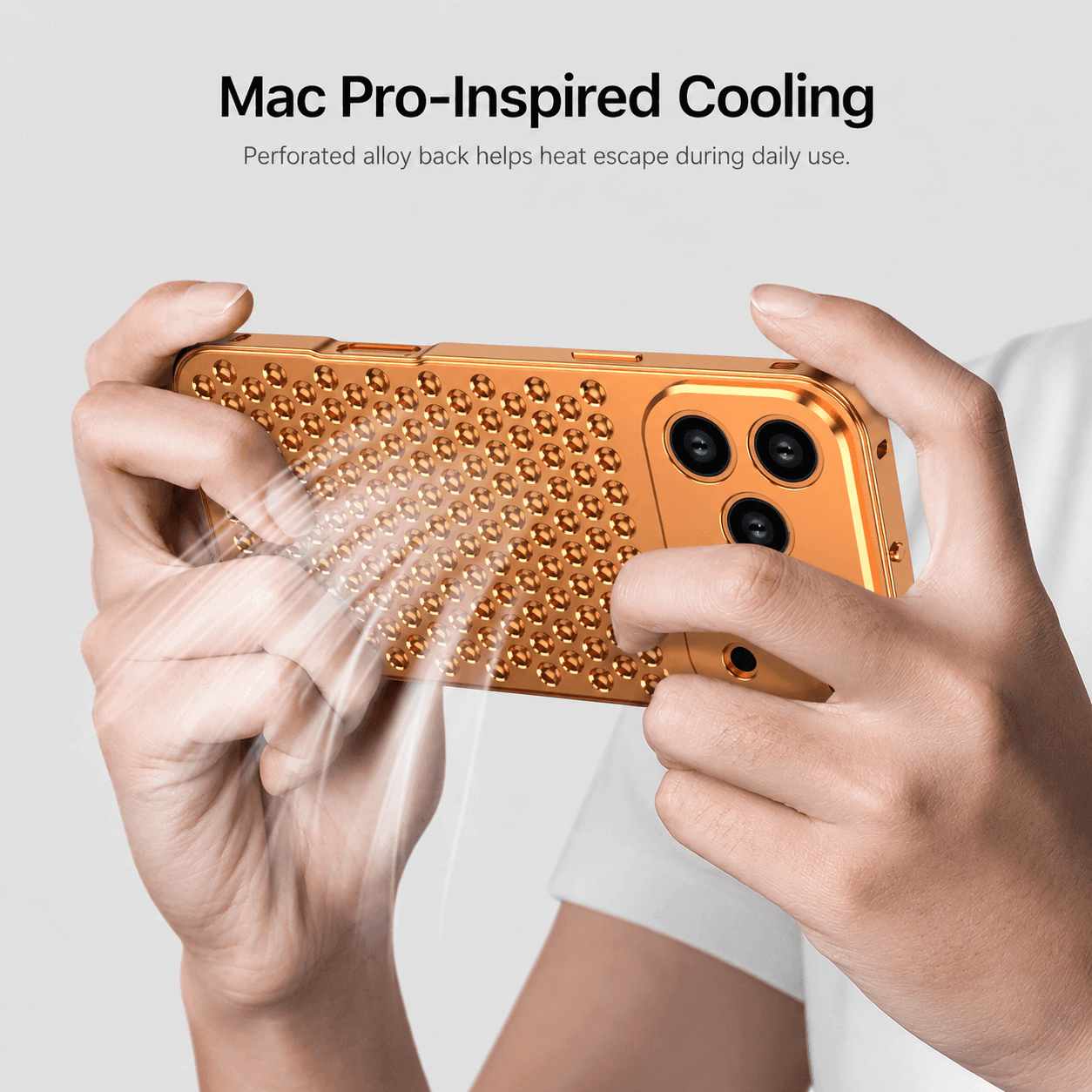 Snap-Button Aromatherapy Cooling Phone Case LEKCASE