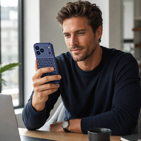 Snap-Button Aromatherapy Cooling Phone Case LEKCASE