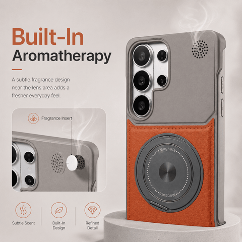 Samsung Semi-Enclosed Magnetic Phone Case with Rotating Stand LEKCASE