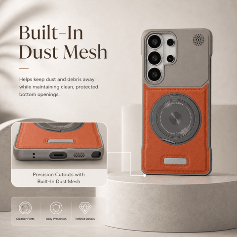 Samsung Semi-Enclosed Magnetic Phone Case with Rotating Stand LEKCASE