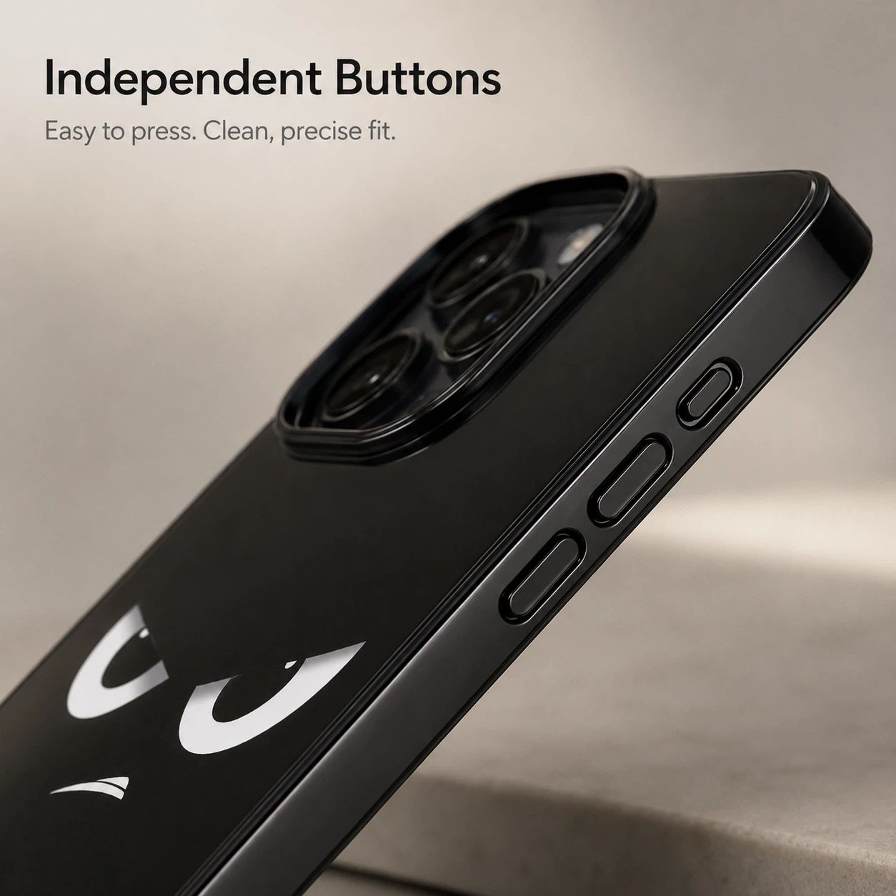 Glossy Phone Case with Angry Emoji LEKCASE