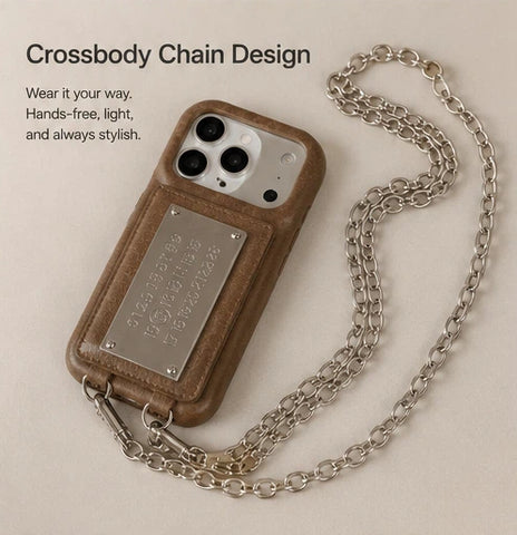Retro Crossbody Card Holder Phone Case LEKCASE