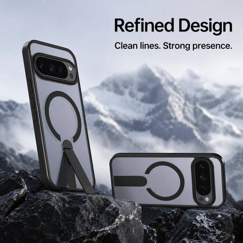 Magnetic Transparent Phone Case With Stand LEKCASE