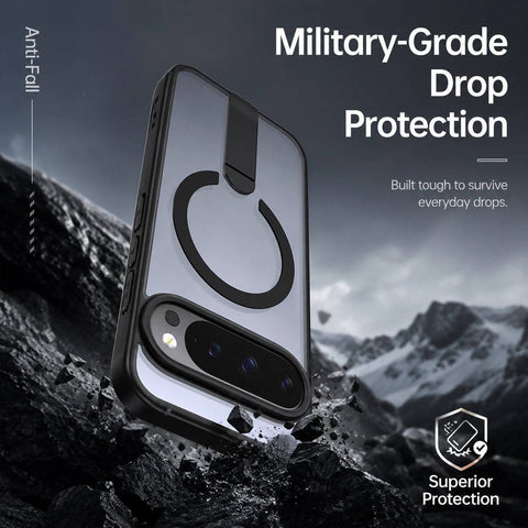 Magnetic Transparent Phone Case With Stand LEKCASE