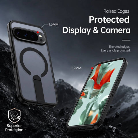 Magnetic Transparent Phone Case With Stand LEKCASE