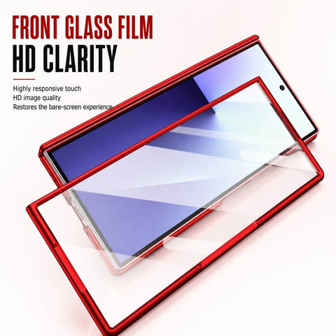 Samsung Galaxy Fold 7/6/5 Full-Coverage Case with Rotating Magnetic Stand and Screen Protector LEKCASE