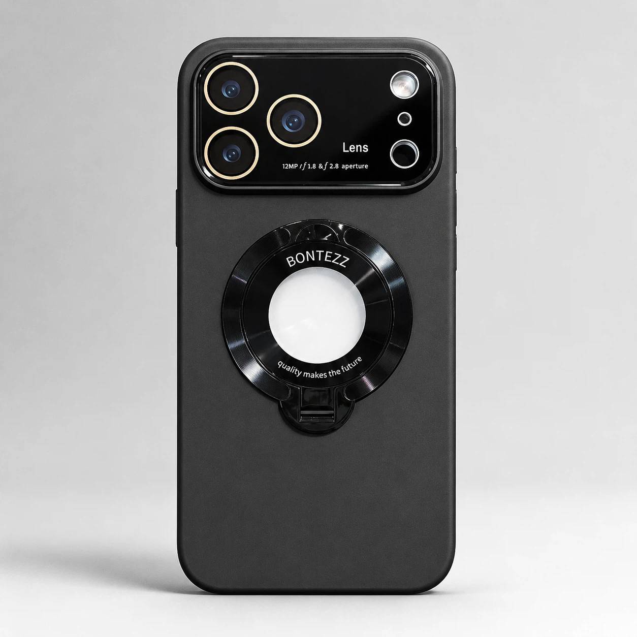 O-Ring MagSafe Case for iPhone 17 | Clear Grip Stand LEKCASE