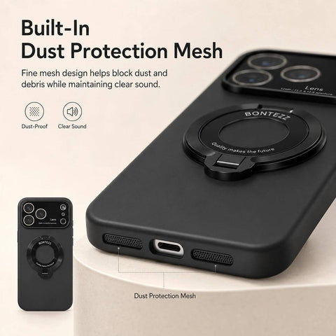 O-Ring MagSafe Case for iPhone 17 | Clear Grip Stand LEKCASE