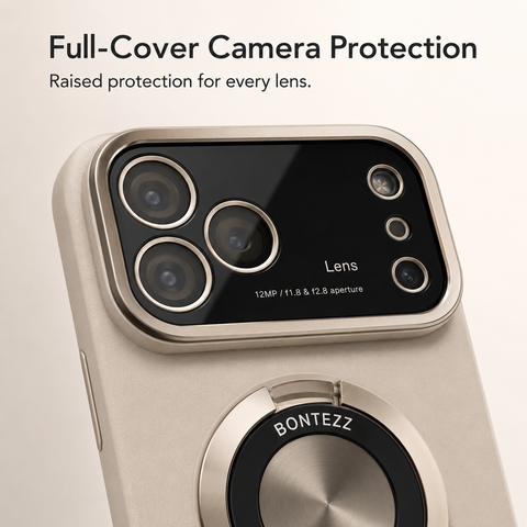 O-Ring MagSafe Case for iPhone 17 | Clear Grip Stand LEKCASE