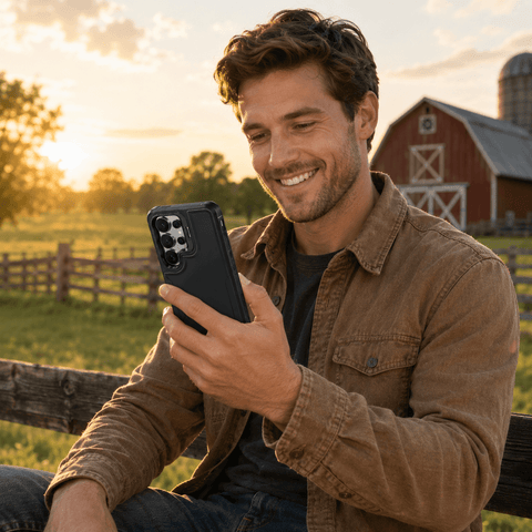 Samsung 2-in-1 Anti-Drop Phone Case with Lens Stand LEKCASE