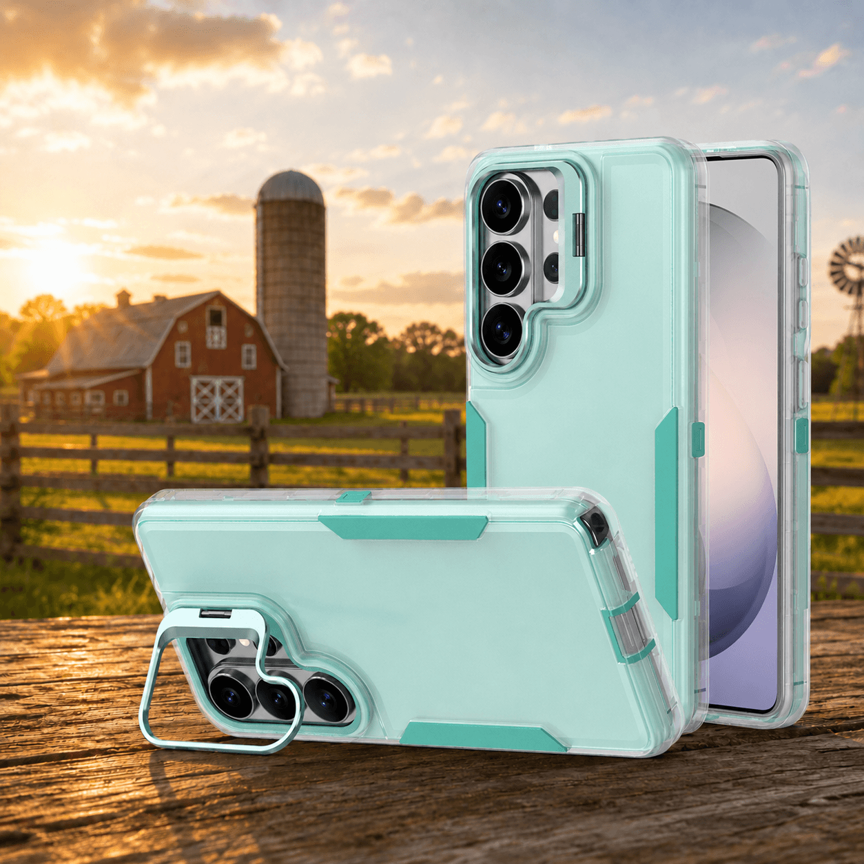 Samsung 2-in-1 Anti-Drop Phone Case with Lens Stand LEKCASE