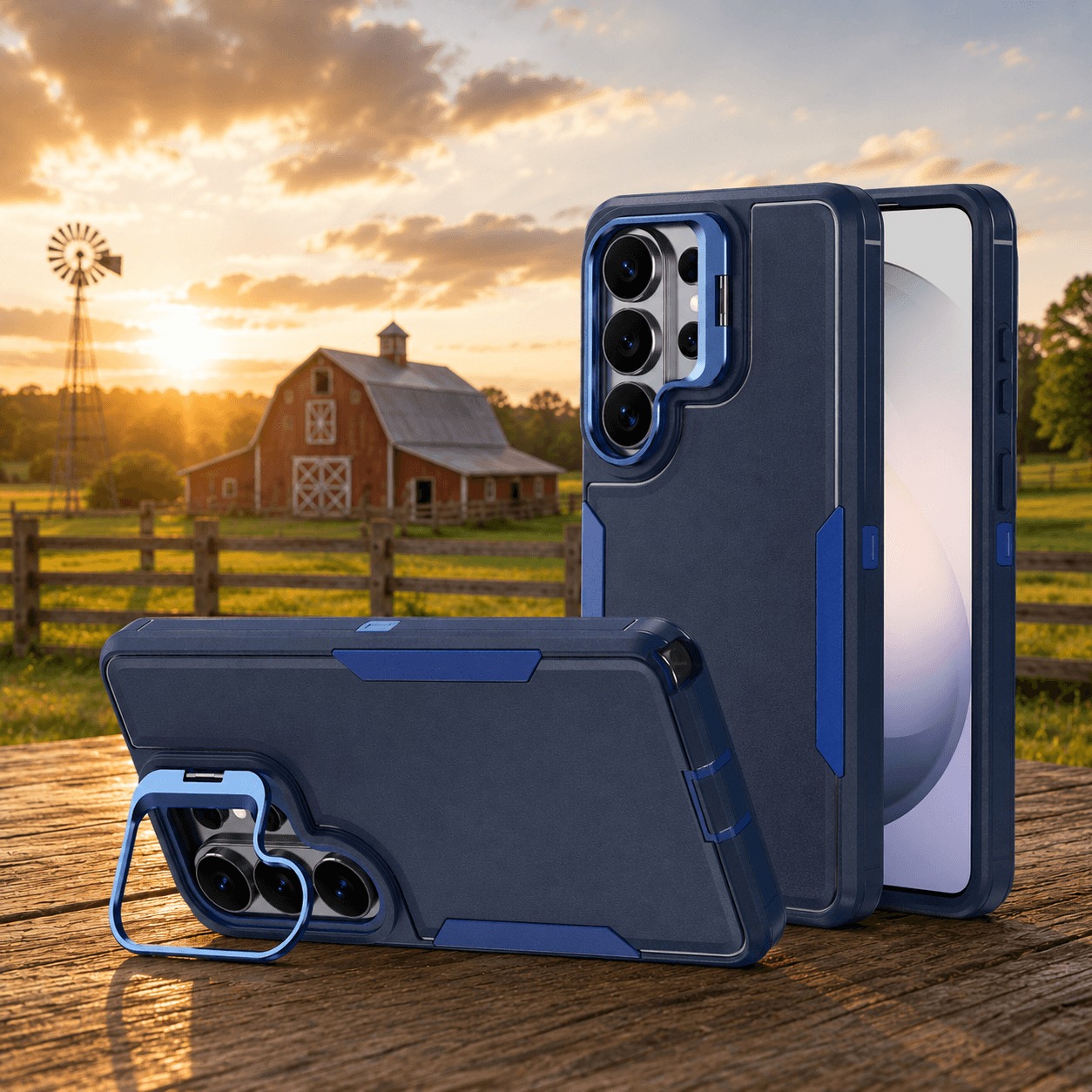 Samsung 2-in-1 Anti-Drop Phone Case with Lens Stand LEKCASE